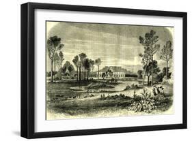 Bois De Boulogne Paris 19th Century-null-Framed Giclee Print