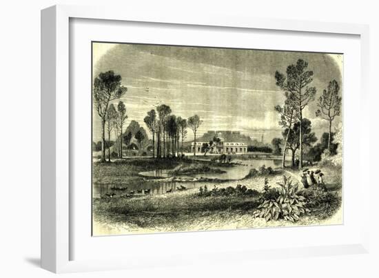Bois De Boulogne Paris 19th Century-null-Framed Giclee Print
