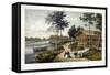 Bois De Boulogne, View of the Chalet-Deroy-Framed Stretched Canvas