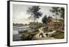 Bois De Boulogne, View of the Chalet-Deroy-Framed Stretched Canvas