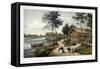 Bois De Boulogne, View of the Chalet-Deroy-Framed Stretched Canvas