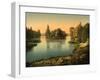 Bois Du Boulougne (I.E., Boulogne), the Lake, Paris, France, C.1890-1900-null-Framed Giclee Print