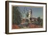 Boise, ID - View of Union Pacific Depot with Gardens-Lantern Press-Framed Art Print