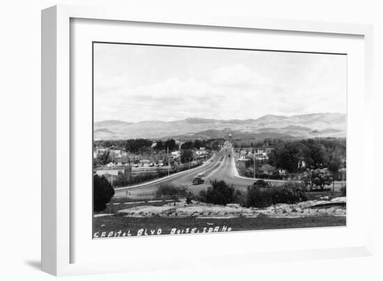 Boise, Idaho - Capitol Boulevard-Lantern Press-Framed Art Print