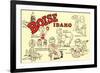 Boise, Idaho, Cartoons-null-Framed Premium Giclee Print