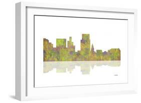 Boise Idaho Skyline 1-Marlene Watson-Framed Giclee Print