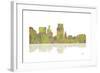 Boise Idaho Skyline 1-Marlene Watson-Framed Giclee Print