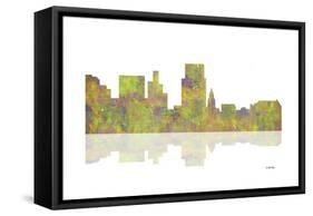 Boise Idaho Skyline 1-Marlene Watson-Framed Stretched Canvas