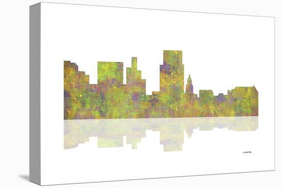 Boise Idaho Skyline 1-Marlene Watson-Stretched Canvas