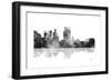 Boise Idaho Skyline BG 1-Marlene Watson-Framed Giclee Print