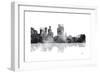 Boise Idaho Skyline BG 1-Marlene Watson-Framed Giclee Print