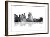 Boise Idaho Skyline BG 1-Marlene Watson-Framed Giclee Print