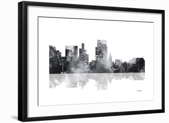 Boise Idaho Skyline BG 1-Marlene Watson-Framed Giclee Print