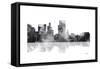 Boise Idaho Skyline BG 1-Marlene Watson-Framed Stretched Canvas