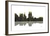 Boise Idaho Skyline BW 1-Marlene Watson-Framed Giclee Print