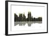 Boise Idaho Skyline BW 1-Marlene Watson-Framed Giclee Print