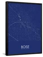 Boise, United States of America Blue Map-null-Framed Poster