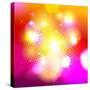 Bokeh Background with Pop-Art Dots-Selenka-Stretched Canvas