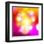 Bokeh Background with Pop-Art Dots-Selenka-Framed Art Print