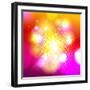 Bokeh Background with Pop-Art Dots-Selenka-Framed Art Print