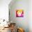 Bokeh Background with Pop-Art Dots-Selenka-Mounted Art Print displayed on a wall