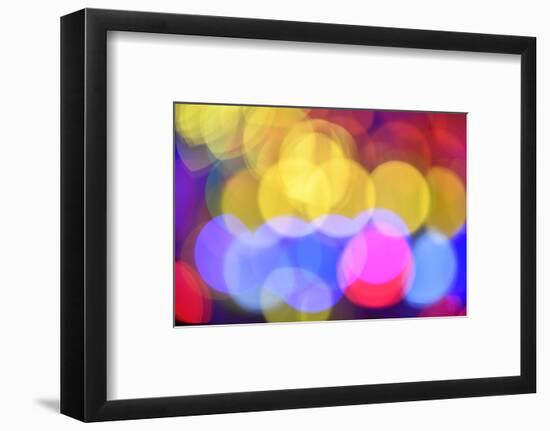 Bokeh Balls, Colored Lights-Michael Weber-Framed Photographic Print