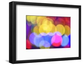 Bokeh Balls, Colored Lights-Michael Weber-Framed Photographic Print