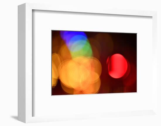 Bokeh Balls, Colored Lights-Michael Weber-Framed Photographic Print