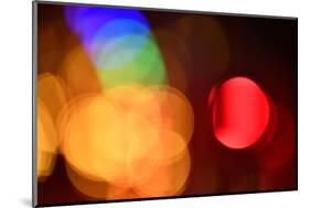 Bokeh Balls, Colored Lights-Michael Weber-Mounted Photographic Print