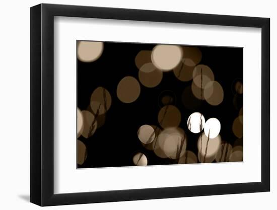 Bokeh Grass II-Erin Berzel-Framed Photographic Print