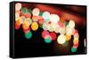 Bokeh I-Leesa White-Framed Stretched Canvas