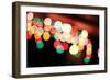 Bokeh I-Leesa White-Framed Photographic Print