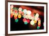 Bokeh I-Leesa White-Framed Photographic Print