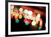 Bokeh I-Leesa White-Framed Photographic Print