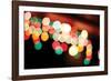 Bokeh I-Leesa White-Framed Photographic Print