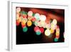 Bokeh I-Leesa White-Framed Photographic Print