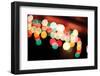 Bokeh I-Leesa White-Framed Photographic Print