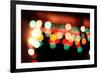 Bokeh II-Leesa White-Framed Photographic Print