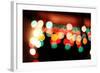 Bokeh II-Leesa White-Framed Photographic Print