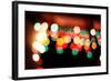 Bokeh II-Leesa White-Framed Photographic Print