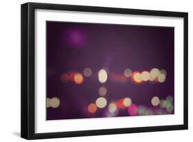 Bokeh Light Vintage Background-nu1983-Framed Art Print