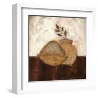 Bol de Riz et Feuillage-Lucie Granetier-Framed Art Print