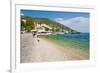 Bol Town and the Crystal Clear Adriatic Sea, Brac Island, Dalmatian Coast, Croatia, Europe-Matthew Williams-Ellis-Framed Photographic Print