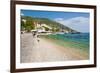 Bol Town and the Crystal Clear Adriatic Sea, Brac Island, Dalmatian Coast, Croatia, Europe-Matthew Williams-Ellis-Framed Photographic Print