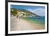 Bol Town and the Crystal Clear Adriatic Sea, Brac Island, Dalmatian Coast, Croatia, Europe-Matthew Williams-Ellis-Framed Photographic Print