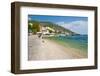 Bol Town and the Crystal Clear Adriatic Sea, Brac Island, Dalmatian Coast, Croatia, Europe-Matthew Williams-Ellis-Framed Photographic Print