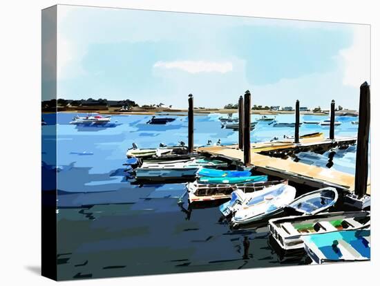 Bold Boats V-Emily Kalina-Stretched Canvas