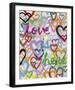 Bold Brushstrokes - Love is Here-Lottie Fontaine-Framed Giclee Print