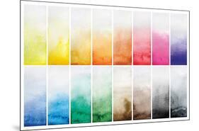 Bold Color - Watercolor Swatches-Trends International-Mounted Poster