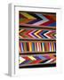 Bold Colors in Fabric Design in Market, Chinceros, Peru-Jim Zuckerman-Framed Photographic Print